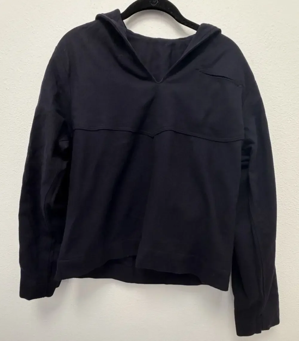 Vintage US Military Wool Pullover Liner Jacket Blue Undress Hooded 40R